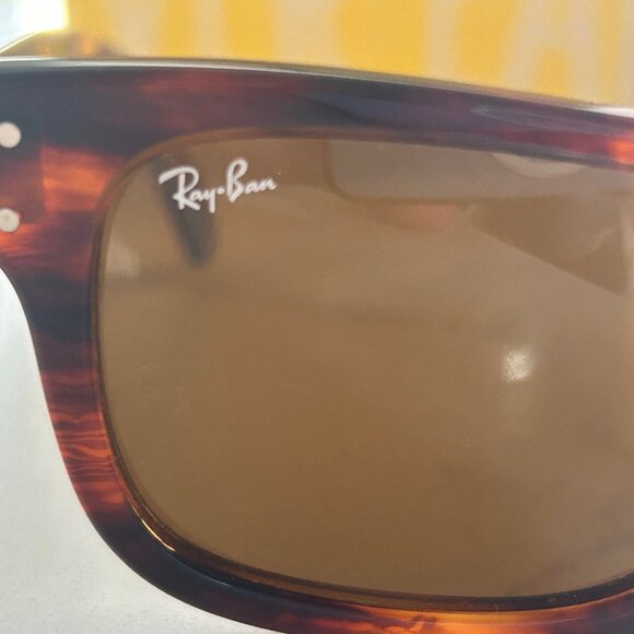 RAYBAN Mr Burbank RB2283 Sunglasses Tortoise Shell Frames Brown Lenses *NICE* - Picture 7 of 9